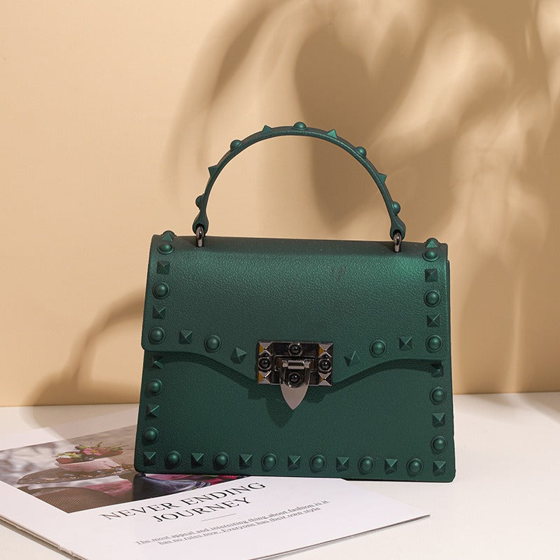 Harajuku Style Mini Jelly Handbag with Chain