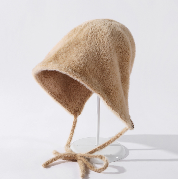 Harajuku Style Plush Velvet Fisherman Bucket Hat