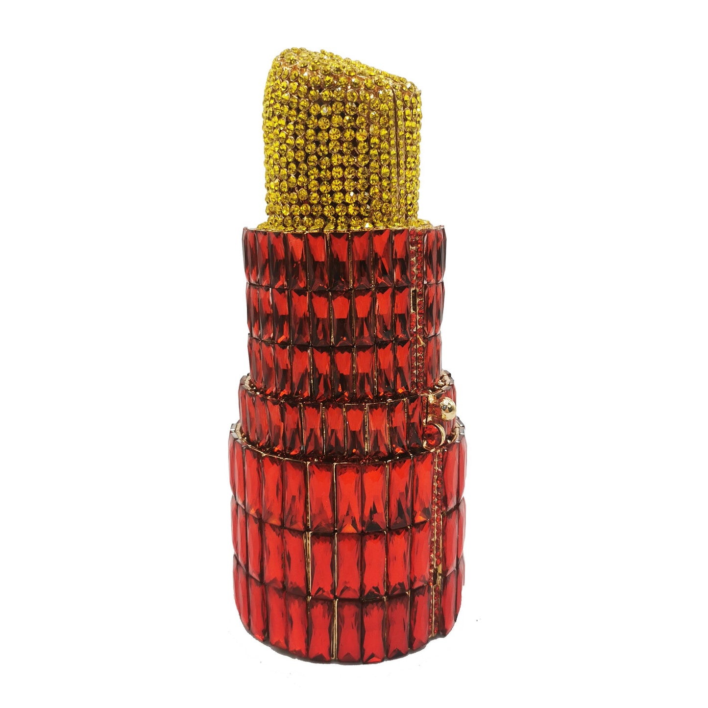 Playful Diamond 3D Lipstick Clutch Purse