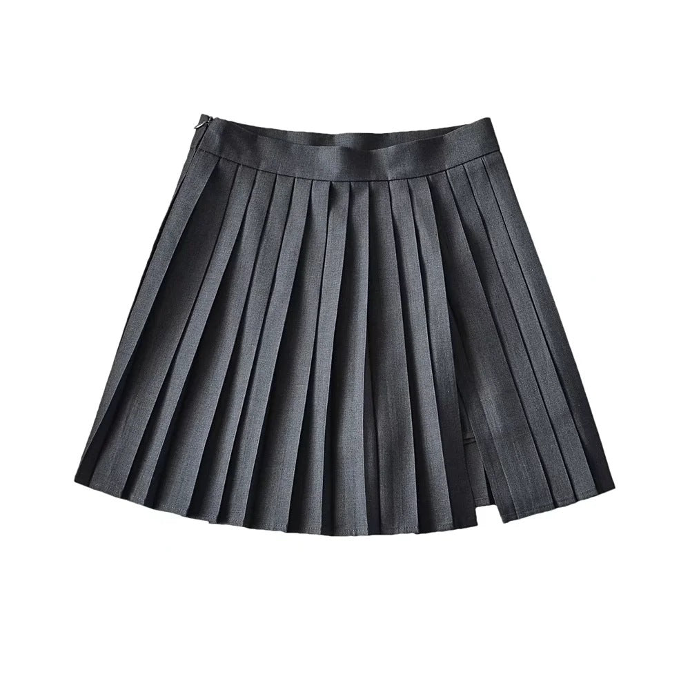 Solid Color High Waisted Women's Skirt