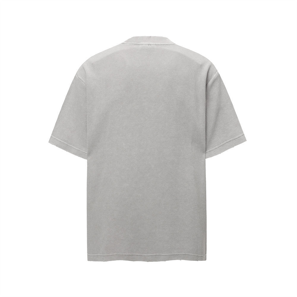 Harajuku Style Retro Letter Print Short Sleeve Tee for Men