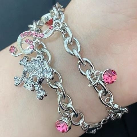 Ghost Y2K Cool Girl Bracelet Cute Decorative