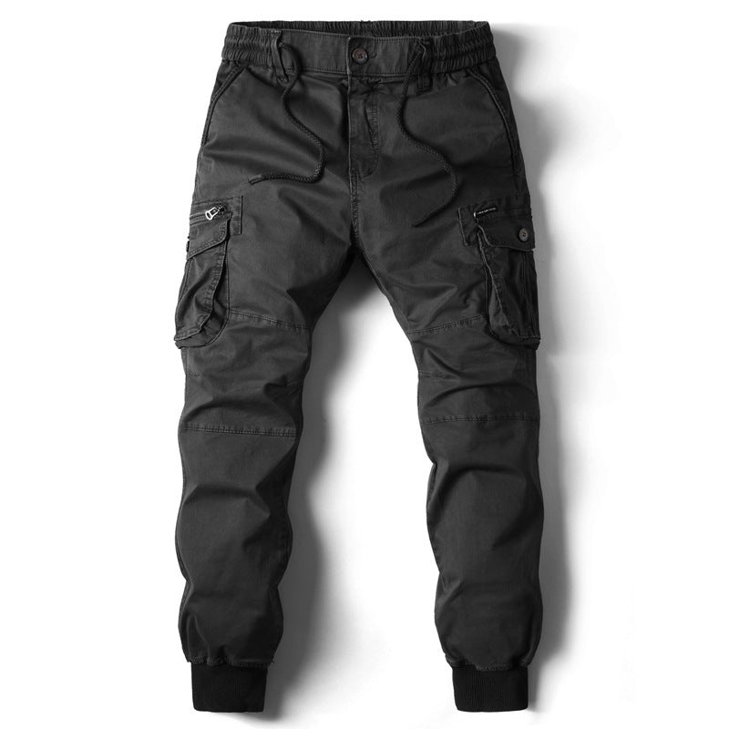 Harajuku Style Elastic Cuff Pants for Men - Plus Size Casual Trousers