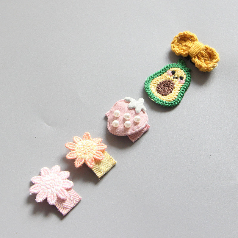 Children's Girls Hair Clip Headwear Crown Japanese Little Princess Hair Ornament Baby Hair Clip Set