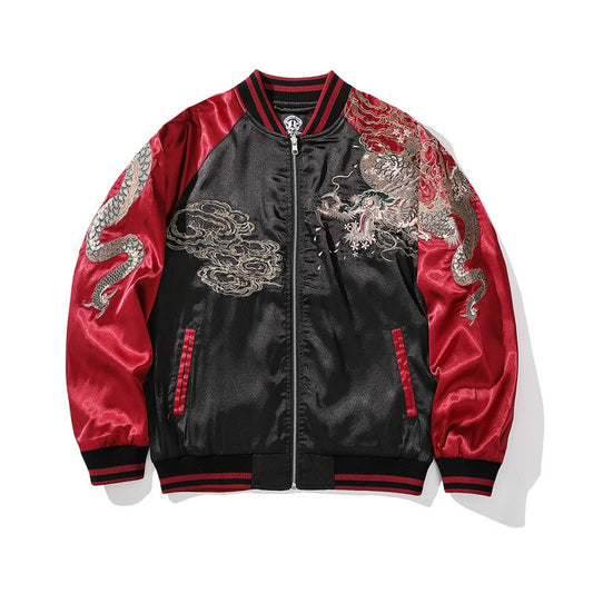 Chinese Dragon Heavy Industry Embroidery Cardigan