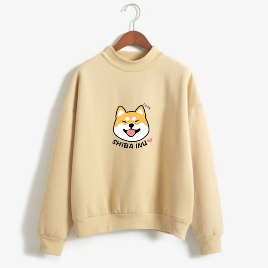 Kawaii Shiba Inu Harajuku Hoodie - Cute Japanese Anime Pullover
