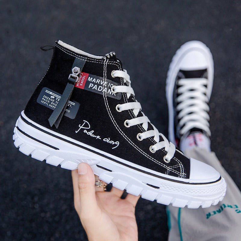 Harajuku Style Breathable Canvas Shoes for Men