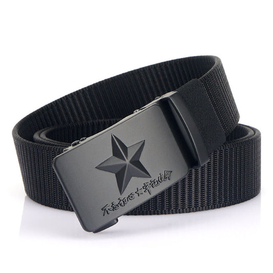 Harajuku Style Men's Adjustable Canvas Wide Belt
