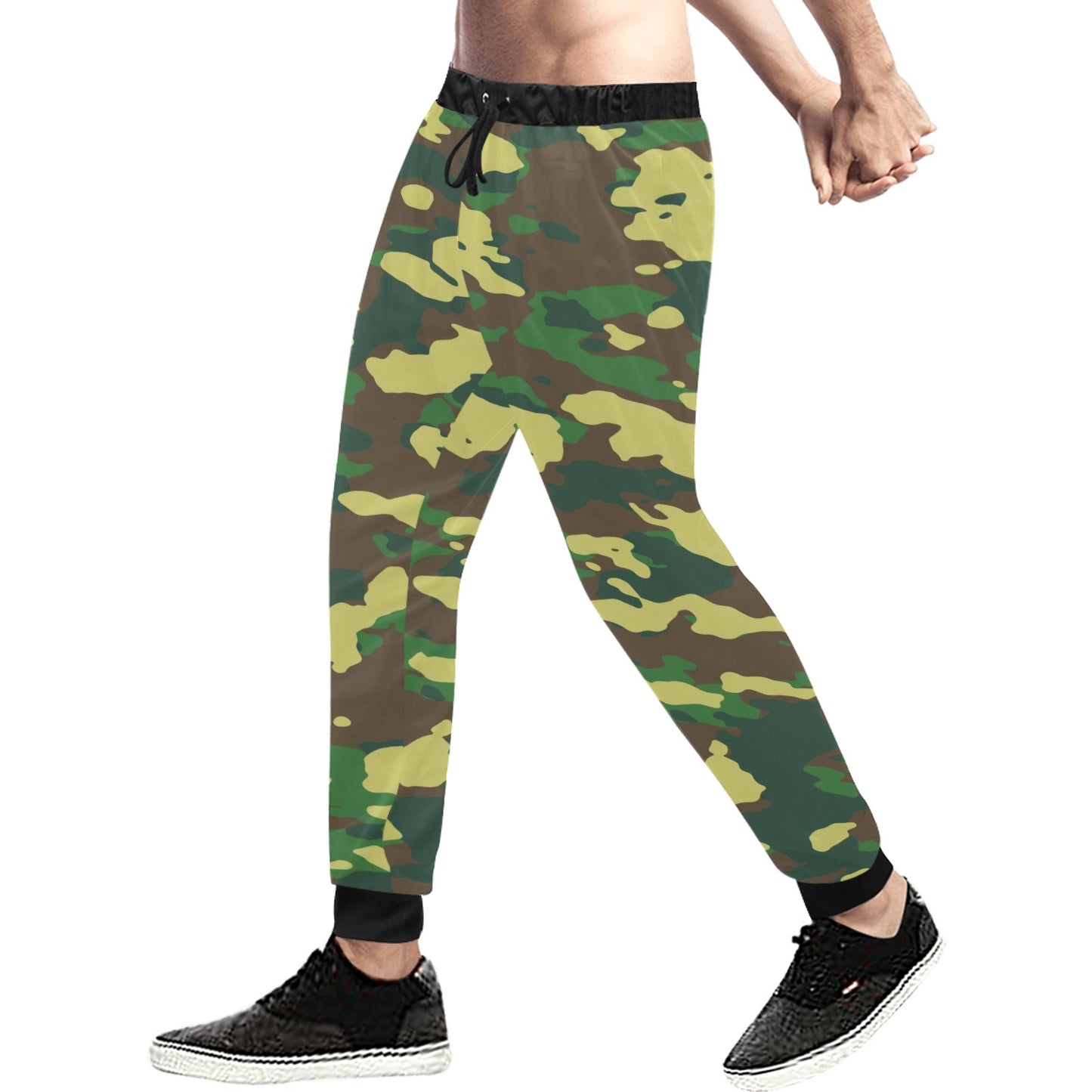 Green Camo Casual Baggy Slacks Joggers