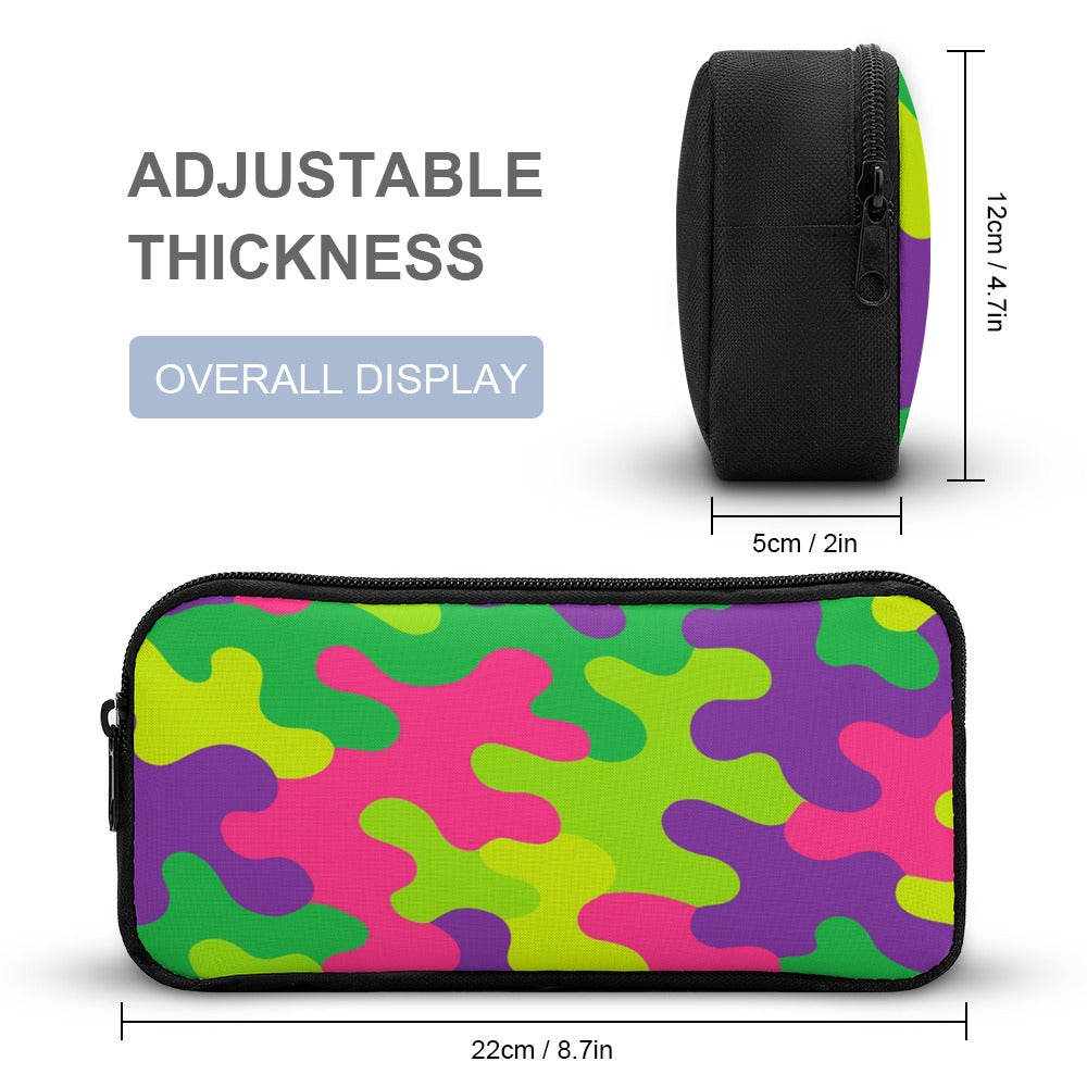 Neon Camo Three-Piece Backpack Bag Set Combination