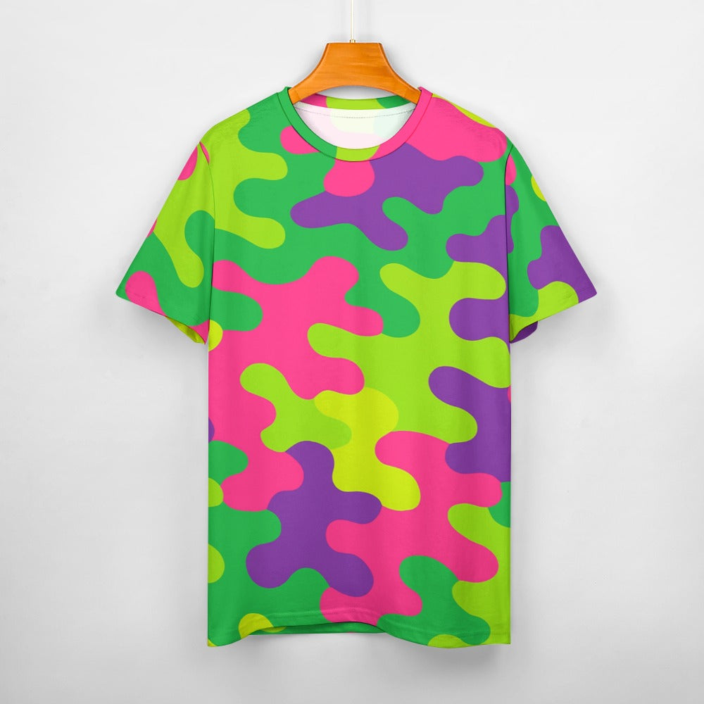 Harajuku Rainbow Camo Women's Cotton T-Shirt