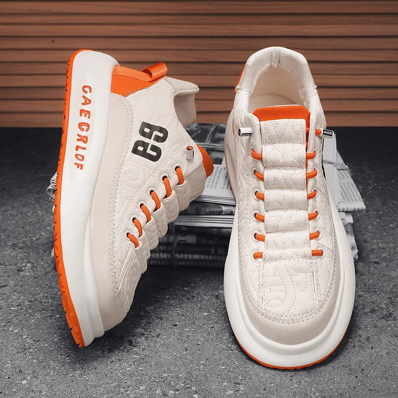 Harajuku Style Men Sneakers - Breathable Casual Running Shoes