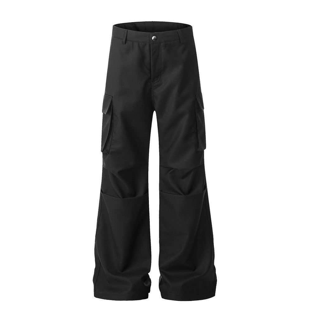 Harajuku Style Loose Wide-Leg Flare Trousers for Men