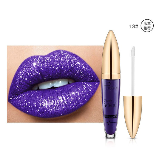 18 Colors Shiny Lip Gloss - Long Lasting Matte & Diamond Finish