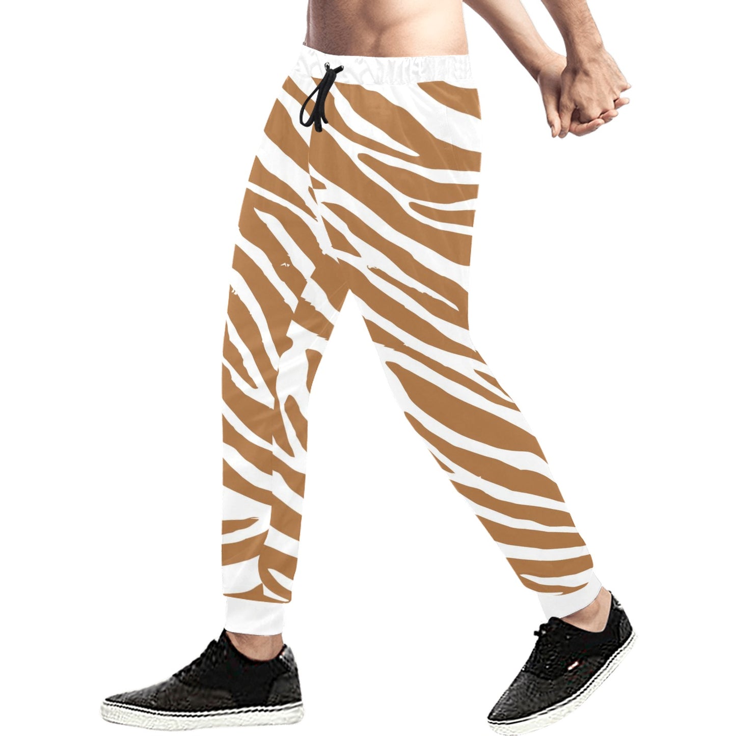 Brown Zebra Joggers Casual Baggy Slacks