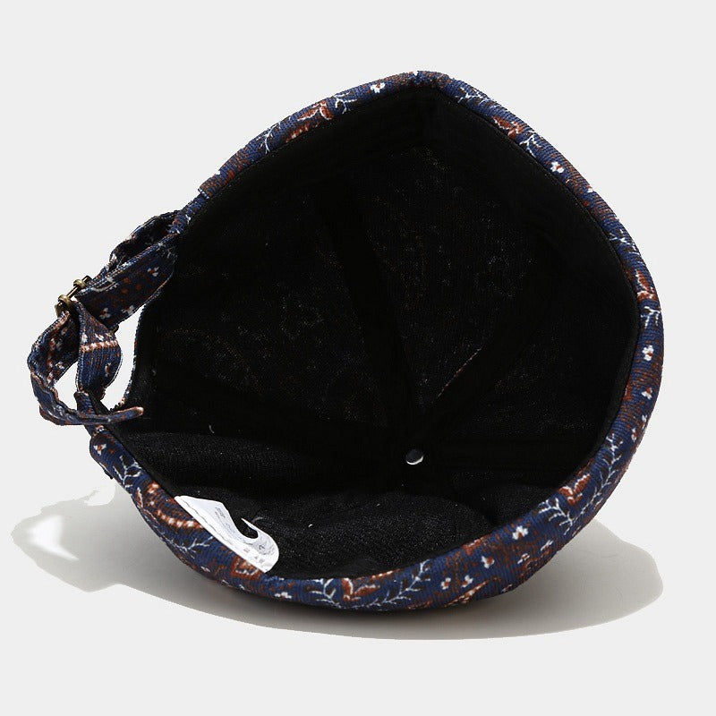 Harajuku Style Cashew Flower Landlord Hat