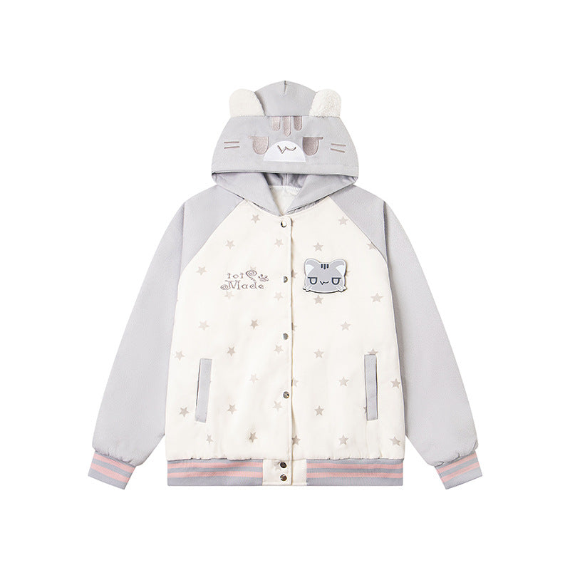 Velcro Cat Hoodie Jacket