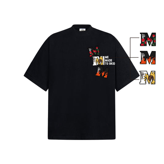 Large M Design Short Sleeve T-Shirt for Men