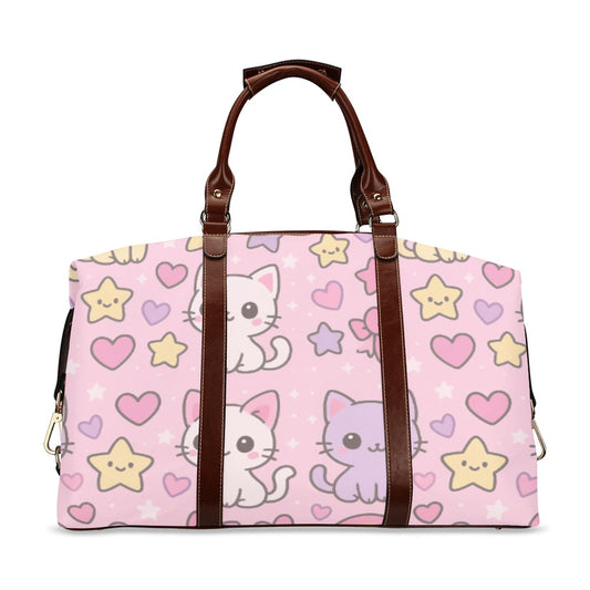 Cartoon Cat Harajuku Kawaii Flight Duffle Bag