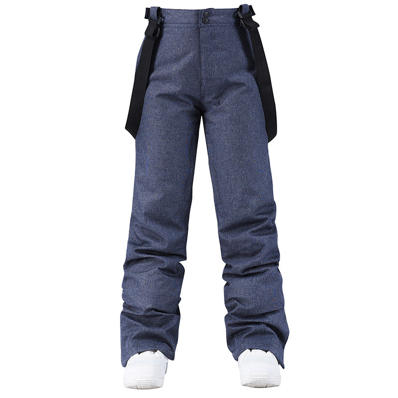 Men's Warm Denim Skiing Pants for Ultimate Comfort