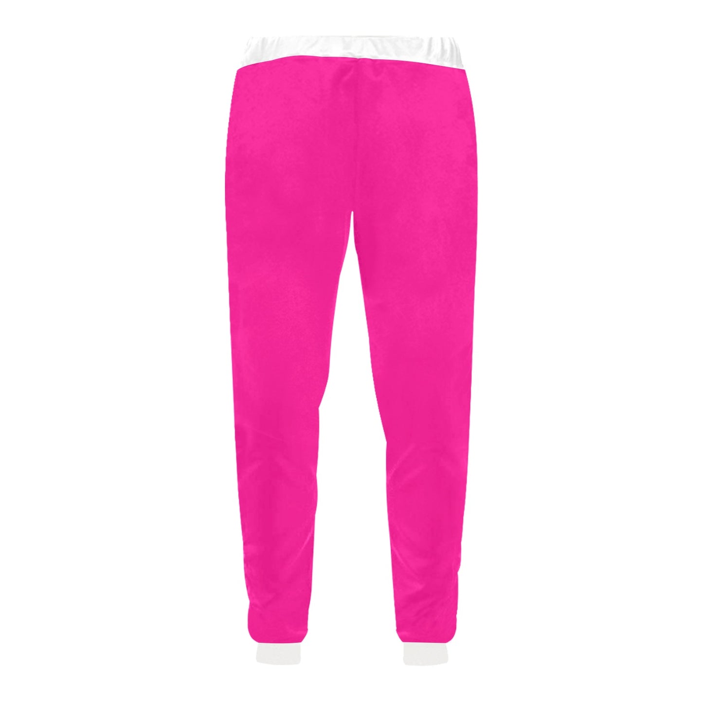 Highlighter Pink Casual Baggy Joggers