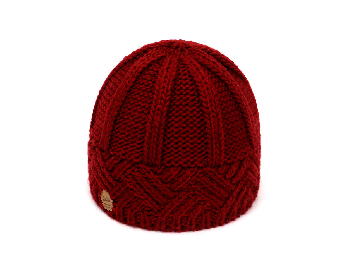 Retro Diamond Grid Knitted Hat for Fashion-Forward Individuals