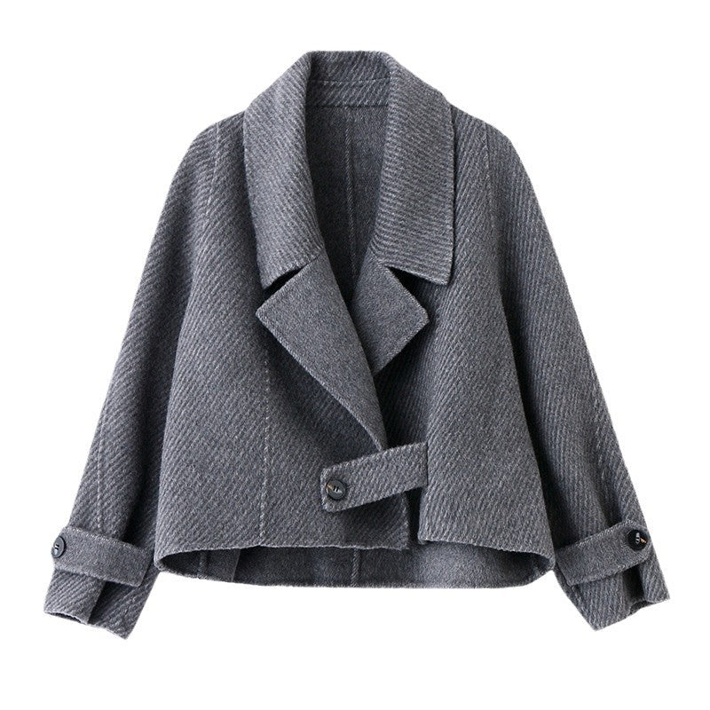 Versatile Double-Sided Woolen Coat for Women