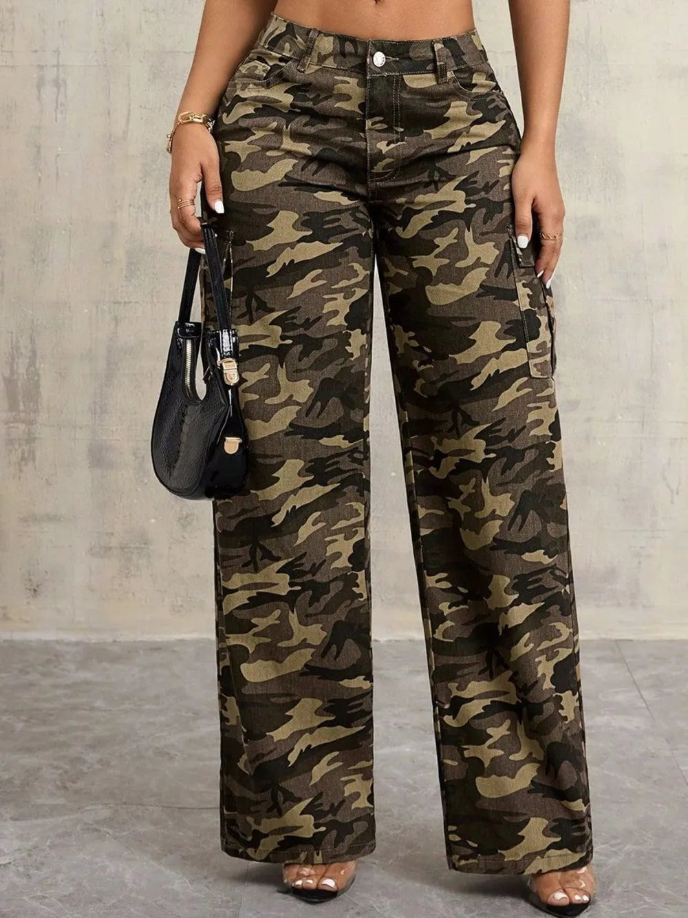 Harajuku Camouflage Wide Leg Jeans