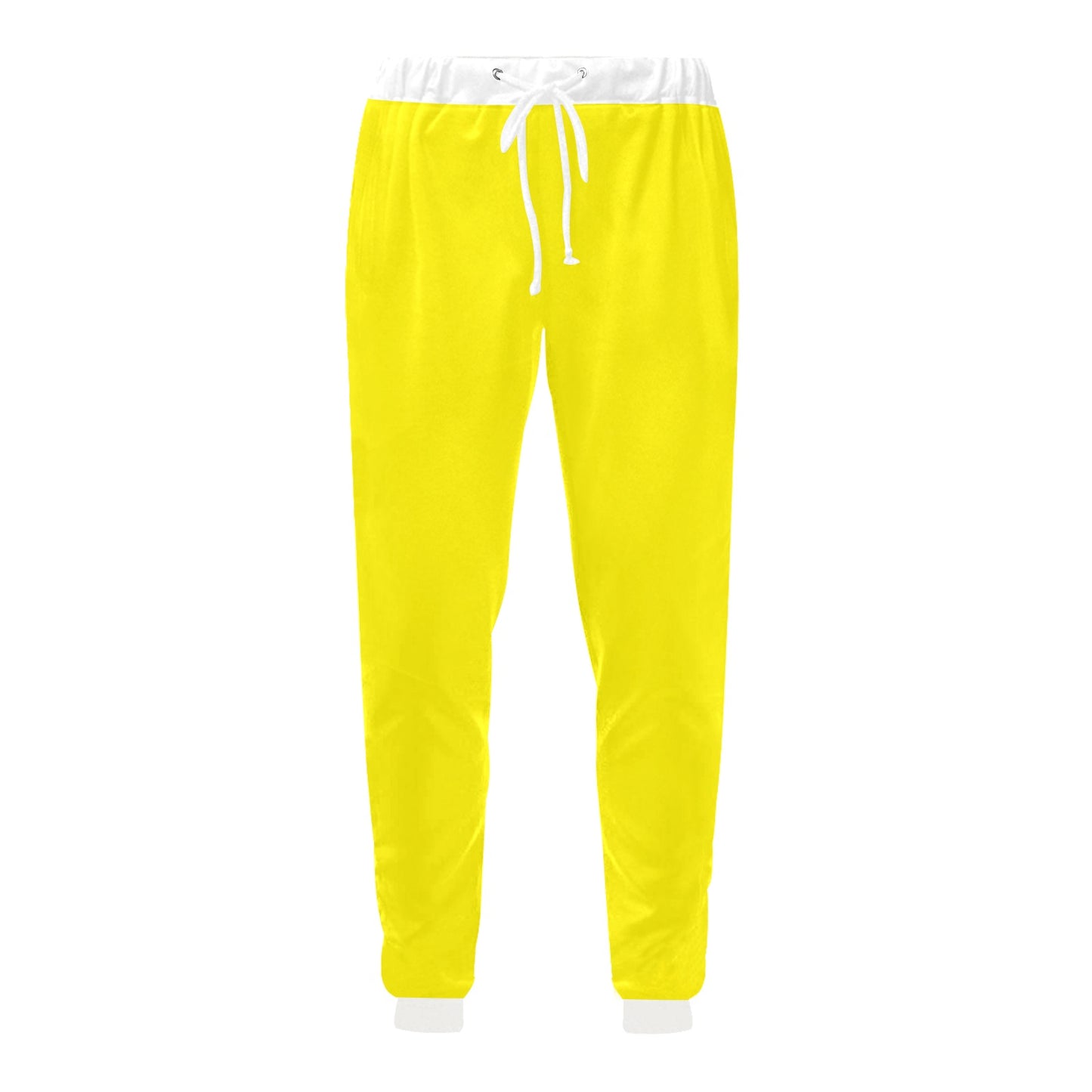 Highlighter Yellow Casual Baggy Joggers
