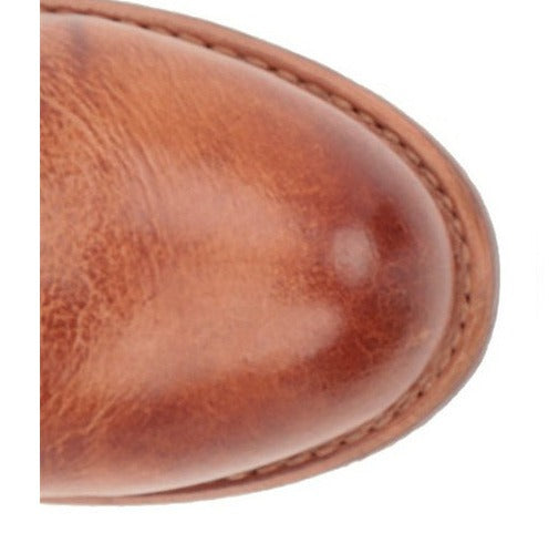PU Coarse Low Heel Round Head Casual Martin Boots