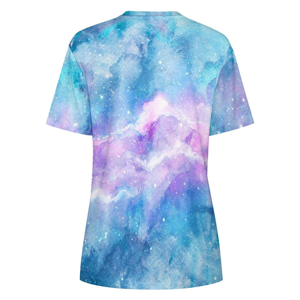 Kawaii Galaxy Donut Women's 100% Cotton T-Shirt
