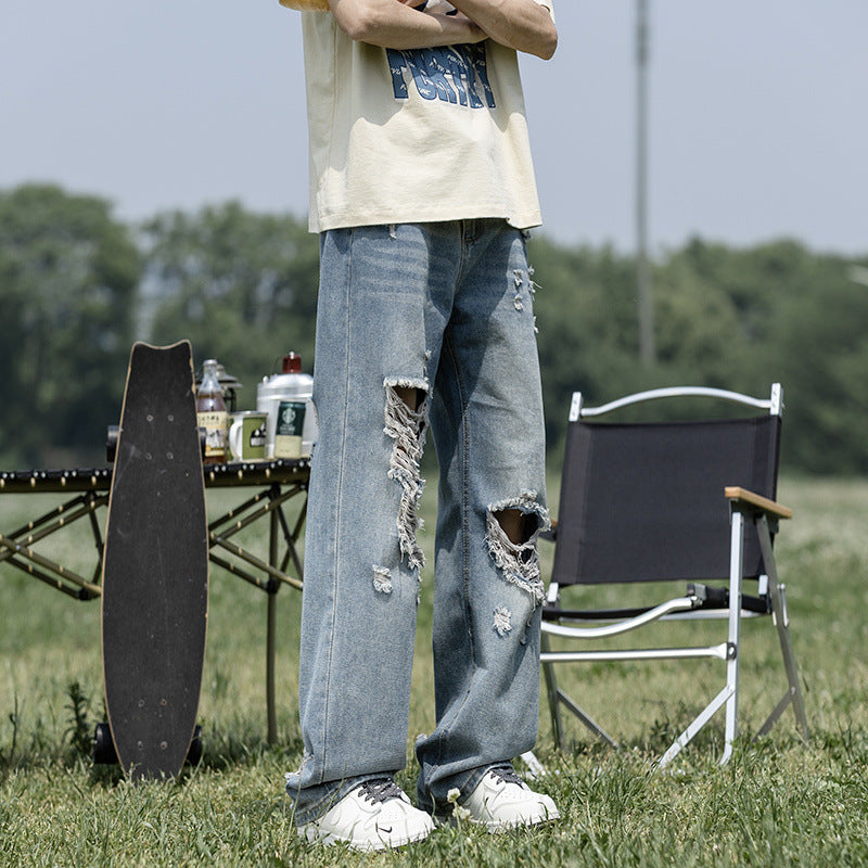 Loose Straight Leg Wide Leg Long Pants