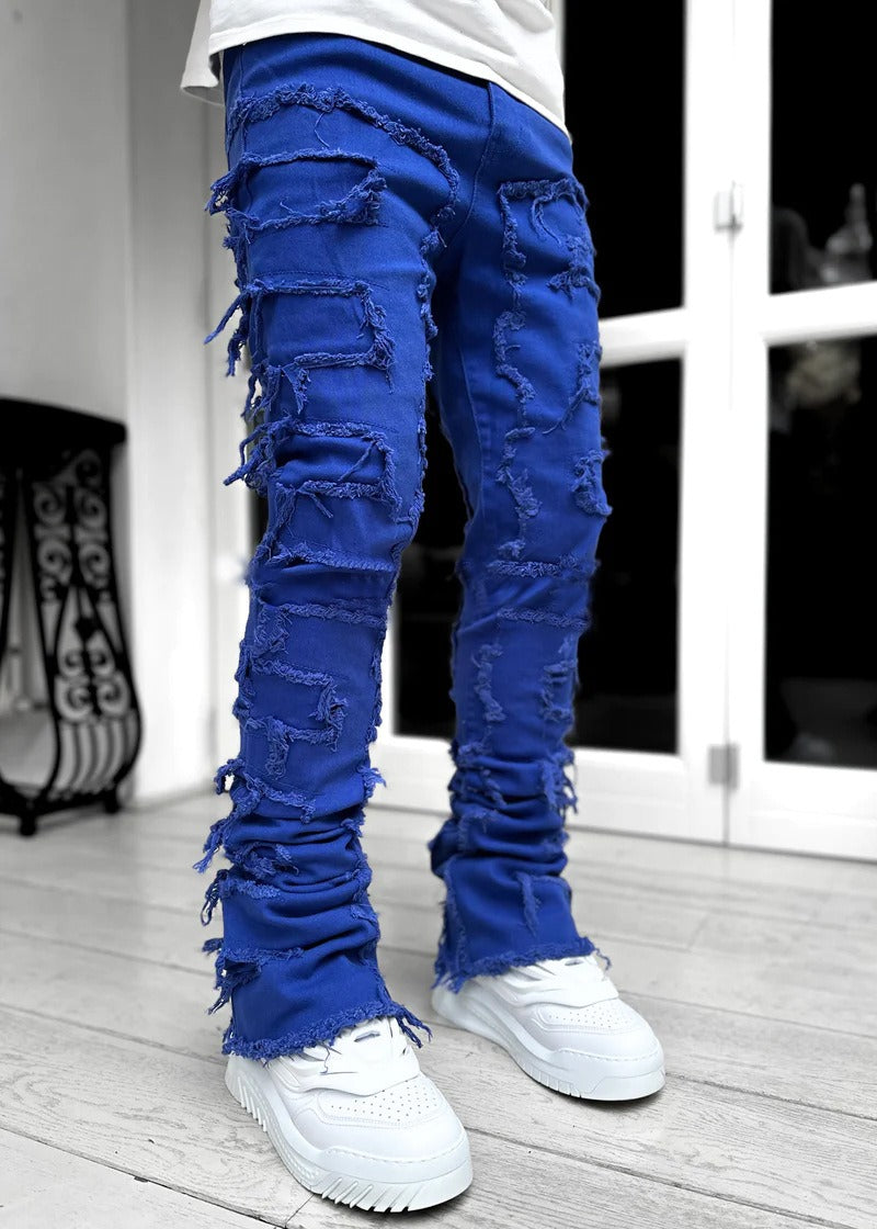 Men's Harajuku Style Denim Straight Leg Pants