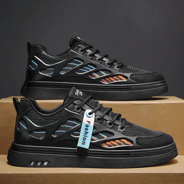 Harajuku Style Breathable Mesh Shoes for Men