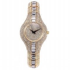 30mm Luxury Rhinestone Women's Watch - Shockproof & Waterproof