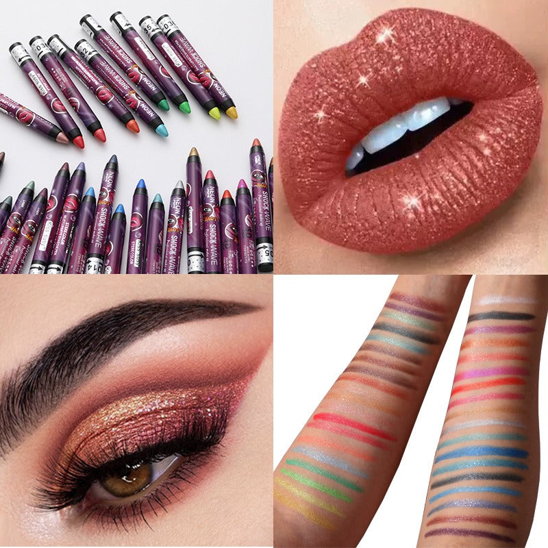 36 Color Eye Shadow & Lip Pencil 2-in-1 Stick