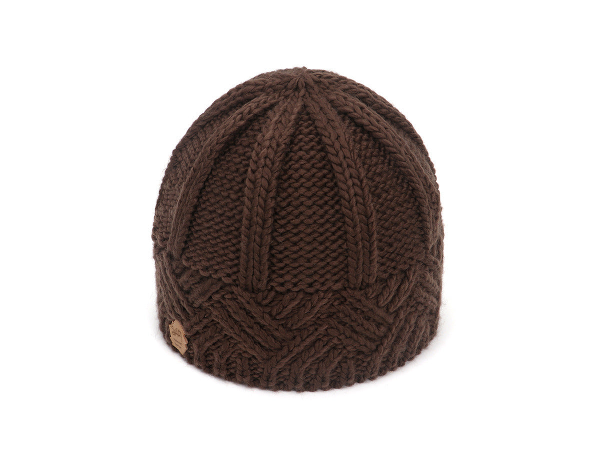 Retro Diamond Grid Knitted Hat for Fashion-Forward Individuals
