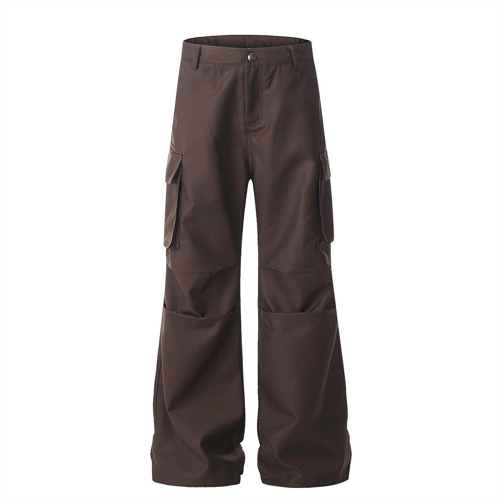 Harajuku Style Loose Wide-Leg Flare Trousers for Men