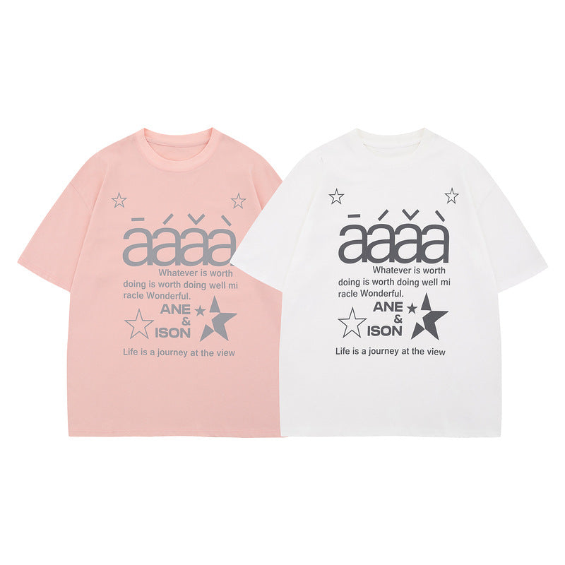 Short Sleeve T-Shirt for Men and Women Summer Dopamine