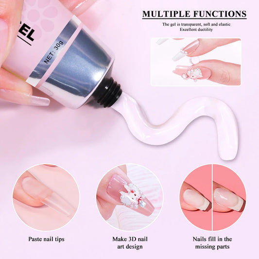 Strong Nail Tips Glue Gel UV - 20ml/30ml for Harajuku Nail Art