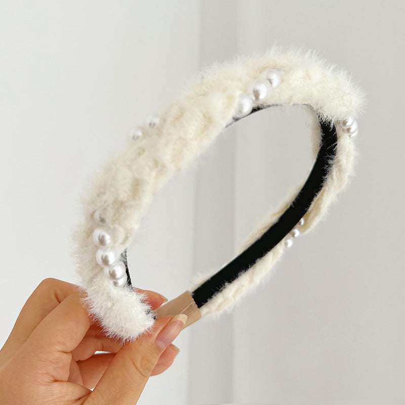 Mink Hair Hoop Women's Headband F007