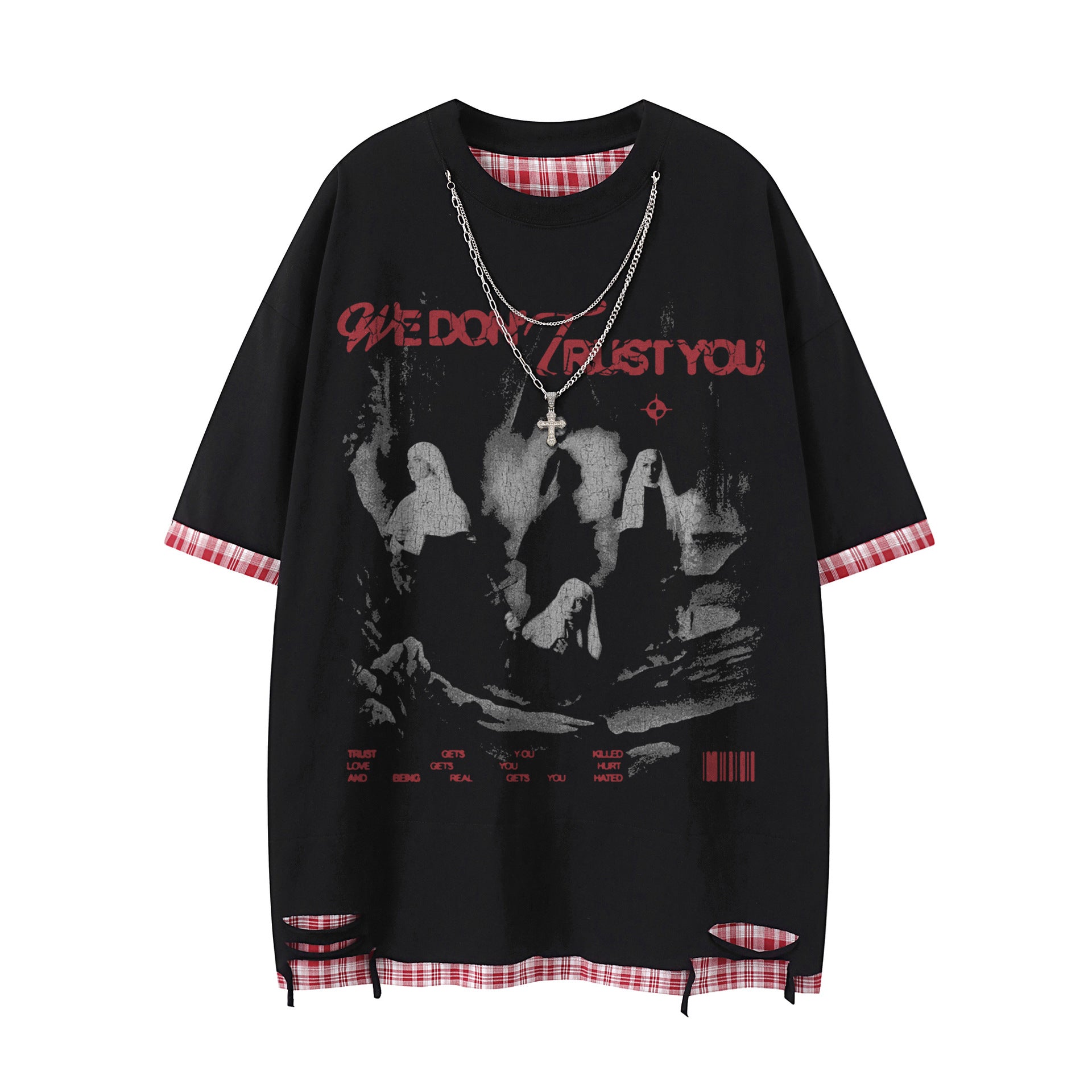 Harajuku Style Printed Short Sleeved T-Shirt