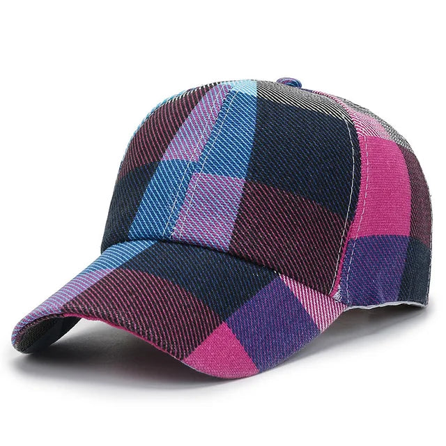 Harajuku Style Large Grid Sun Hat for Men