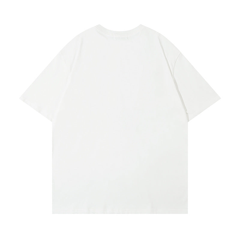 Starry Letter Printed Short-Sleeved Shirt — Harajuku Street Fashion Tee