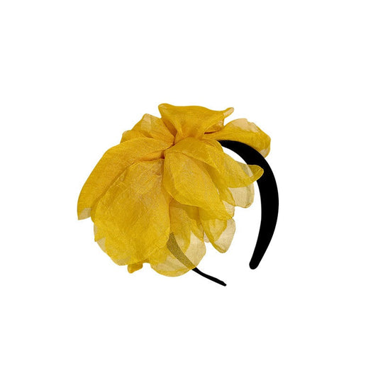 Oversized Handmade Fabric Flower Headband