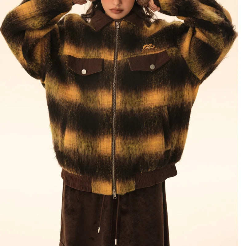 Harajuku Style Women's Striped Long Sleeve Jacket