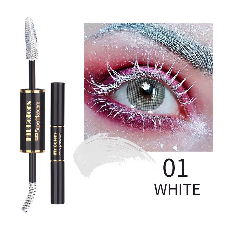 Double-Head Color Mascara - Waterproof & Thick Curling