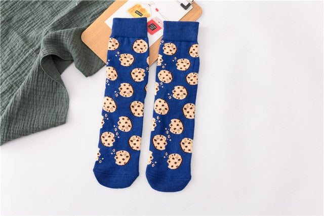 Cute Cartoon Food Socks - Banana, Avocado & More