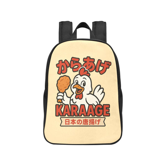 Karaage Fried Chicken Logo Canvas Backpack