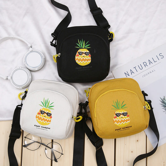 Harajuku Style Canvas Shoulder Bag - Unisex Casual Messenger
